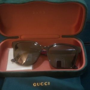 GUCCI WAYFARER SUNGLASSES RECTANGLE ACETATE SHADES